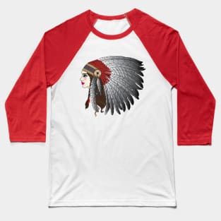 indian girl Baseball T-Shirt